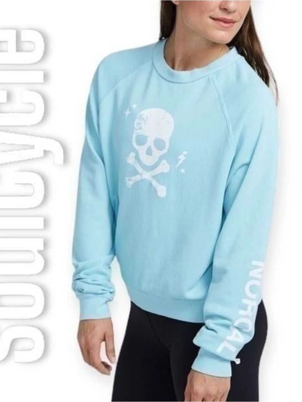 Soulcycle skull Toronto crew neck size S